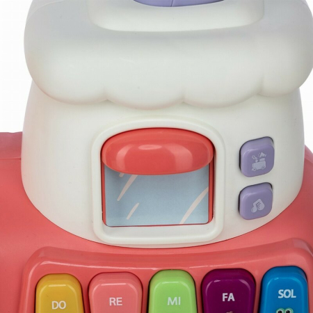 Antemergator 5 in 1 Magic Train, Free2Move, cu diverse activitati de joaca, Panou Educational, Efecte sonore si luminoase, Pink [17]