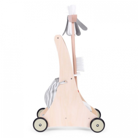 Antemergator din lemn cu aspirator si elemente pentru curatenie Ecotoys W10D200B [6]