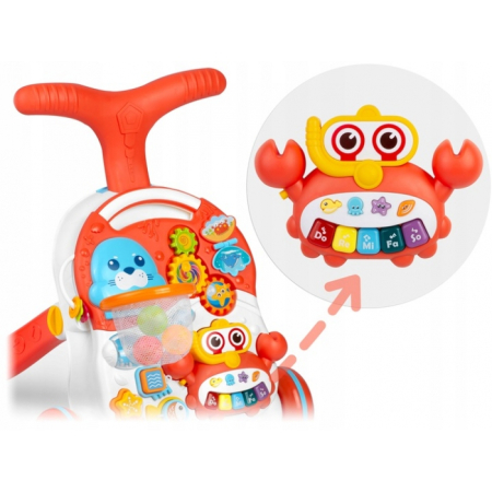 Antemergator educational 2 in 1 Ricokids RK-810 Alb cu rosu [5]