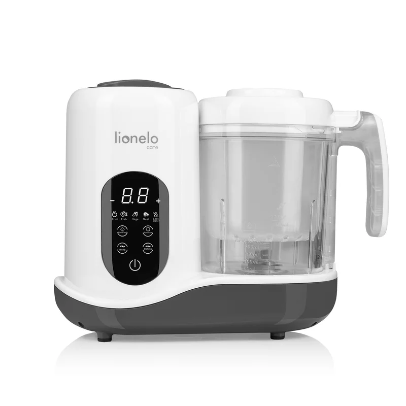 Aparat de gatit, Lionelo, BabyMenu, 5 in 1, Cu gatire la abur, dezghetare, amestecare, incalzire, sterilizare, Cu recipient din tritan, Alb [3]
