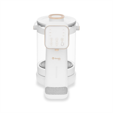 Aparat pentru incalzirea si declorizare apei Lionelo Babypresto 2.0, Pentru lapte parf, Lampa UV, Rezervor 3l, Lumina de noapte, Dozare 30- 300 ml, 1200 W, Afisaj digital, Alb [2]