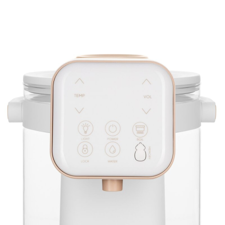 Aparat pentru incalzirea si declorizare apei Lionelo Babypresto 2.0, Pentru lapte parf, Lampa UV, Rezervor 3l, Lumina de noapte, Dozare 30- 300 ml, 1200 W, Afisaj digital, Alb [11]