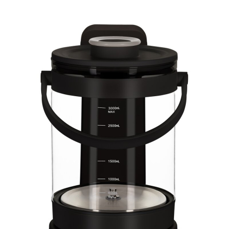 Aparat pentru incalzirea si declorizarea apei, Lionelo, Babypresto 2.0, Pentru lapte parf, Lampa UV, Rezervor 3l, Lumina de noapte, Dozare 30- 300 ml, 1200 W, Afisaj digital, Negru [10]