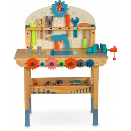 Atelier de lucru din lemn cu accesorii incluse, 60 x 30 x 75.5 cm, Ricokids RK-876 [1]