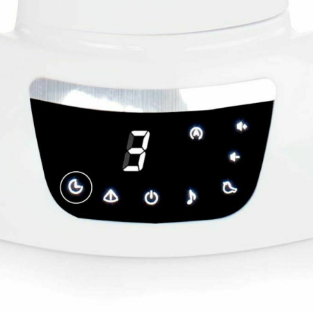 Balansoar electric, Jane, Moon, Cu 5 trepte de viteza, Timer, 12 melodii si 5 sunete ale naturii, Conform cu standardul european EN 12790:2023, Mist [5]