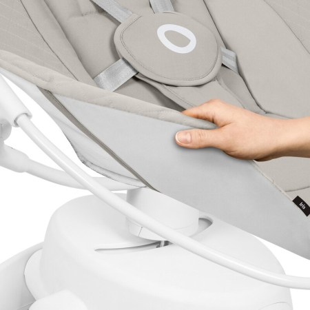 Balansoar, Lionelo, Iris, 2 in 1, Rotire 360 grade, Electric, cu 3 moduri de leganare, cu 5 trepte de viteza, cu 3 pozitii de inclinare, 12 melodii, Silentios, Pana la 9 kg, Bej [17]