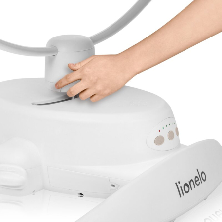 Balansoar, Lionelo, Iris, 2 in 1, Rotire 360 grade, Electric, cu 3 moduri de leganare, cu 5 trepte de viteza, cu 3 pozitii de inclinare, 12 melodii, Silentios, Pana la 9 kg, Bej [16]