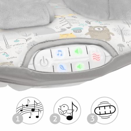 Balansoar multifunctional cu sunete si jucarii Kidwell Pino - Forest [4]