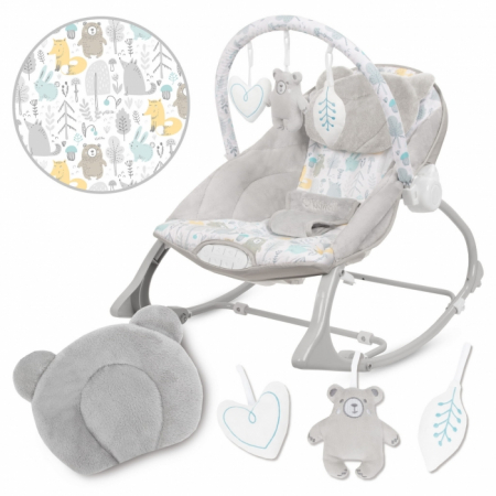 Balansoar multifunctional cu sunete si jucarii Kidwell Pino - Forest [1]