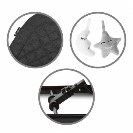 Balansoar pentru copii Kidwell Laro - Wooden Black [2]