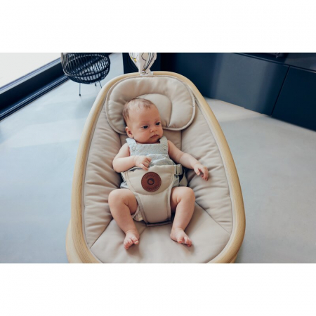 Balansoar si sezlong Lionelo Olivia 2 in 1 Electric cu leganare 3D Bej [31]