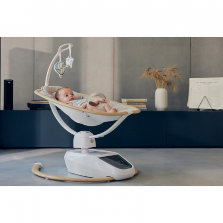 Balansoar si sezlong Lionelo Olivia 2 in 1 Electric cu leganare 3D Bej [29]