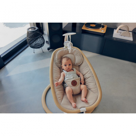 Balansoar si sezlong Lionelo Olivia 2 in 1 Electric cu leganare 3D Bej [32]