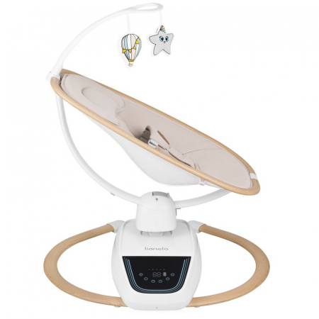 Balansoar si sezlong Lionelo Olivia 2 in 1 Electric cu leganare 3D Bej [6]