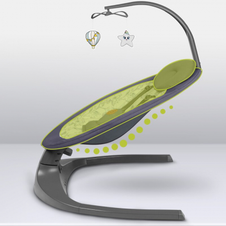 Balansoar si sezlong  Lionelo Ralf 2 in 1 Electric Gri/Alb [18]