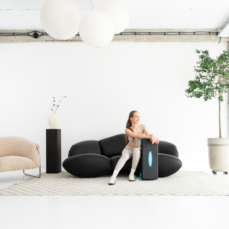 Banca aerobic HMS Premium AS007, alb/menta [3]