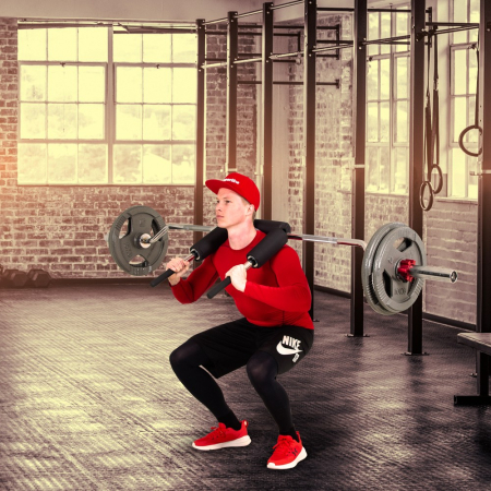 Bara haltera olimpica genuflexiuni inSPORTline Barsap [3]