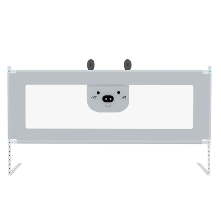 Bariera protectie pat culisanta XXL 140 cm Bears Grey, inaltime reglabila 68-98 cm [10]