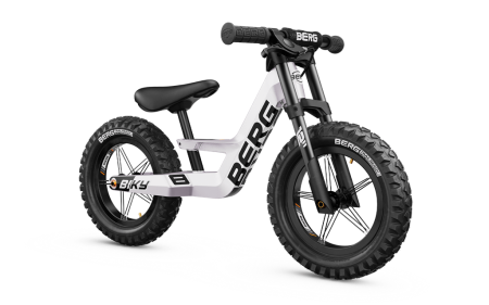 Karturi si masinute cu pedale - BERG Biky Cross White cu Frana de Mana
