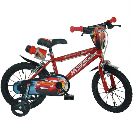 Biciclete copii cu roti 14 inch (3-7 ani) - Bicicleta Cars3 14" - Dino Bikes-414CS