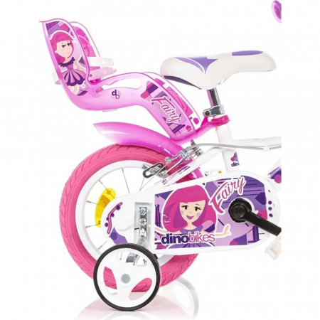 Bicicleta copii Dino Bikes 12' Fairy alb [2]