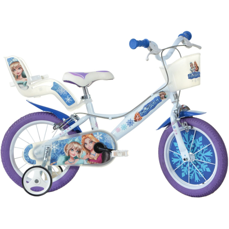 Biciclete copii cu roti 14 inch (3-7 ani) - Bicicleta copii Dino Bikes 14' Snow Queen