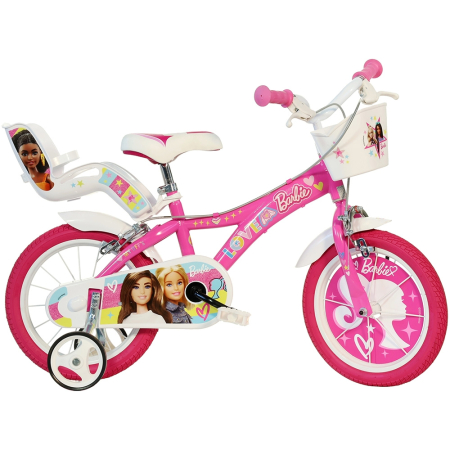 Biciclete copii cu roti 16 inch (4-9 ani) - Bicicleta copii Dino Bikes 16' Barbie