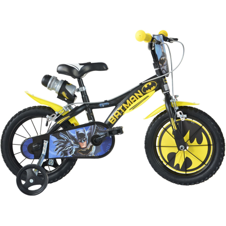 Biciclete copii cu roti 16 inch (4-9 ani) - Bicicleta copii Dino Bikes 16' Batman