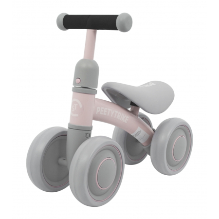 Bicicleta fara pedale cu 4 roti din plastic SporTrike - Roz [10]