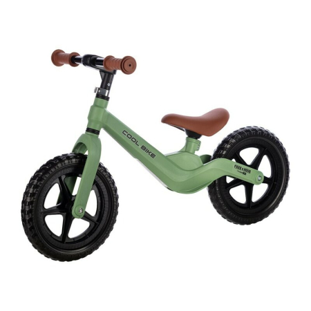 Biciclete fara pedale - Bicicleta fara pedale, Free2Move, Cool Bike, Cu ghidon si sa reglabile, Roti din EVA, Pana in 30 Kg, Roti 12 inch, 24 luni+, Verde