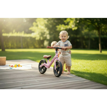 Bicicleta fara pedale, Free2Move, Cool Bike, Cu ghidon si sa reglabile, Roti din EVA, Pana in 30 Kg, Roti 12 inch, 24 luni+, Verde [2]
