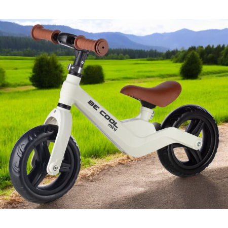 Bicicleta fara pedale, FreeON, Be Cool Mini, cu ghidon si sa reglabile, Roti din EVA, Pana in 30 Kg, Roti 8 inch, 12 luni+, Alb [1]
