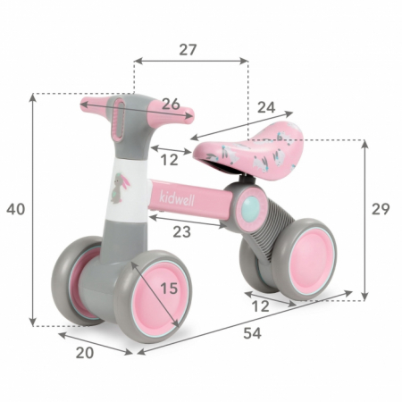 Bicicleta fara pedale Kidwell PETITO Bunny [11]