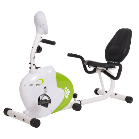 Biciclete Fitness - Bicicleta Magnetica Recumbent HMS R9259, alb-verde