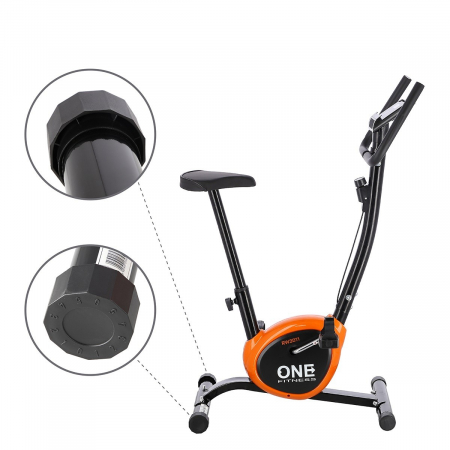 Bicicleta mecanica HMS ONE RW3011 Negru/Portocaliu [15]