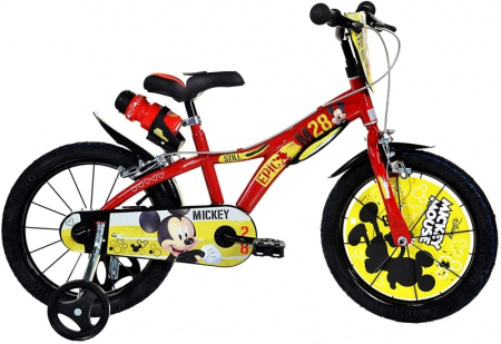 Biciclete copii cu roti 14 inch (3-7 ani) - Bicicleta Mickey Mouse 14 - Dino Bikes-614MY