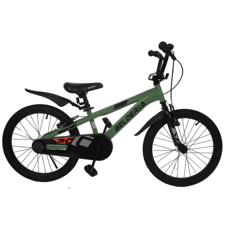 Bicicleta pentru copii 8-12 ani Belderia Cross, roti 20 inch, frane V-Brake, verde [1]