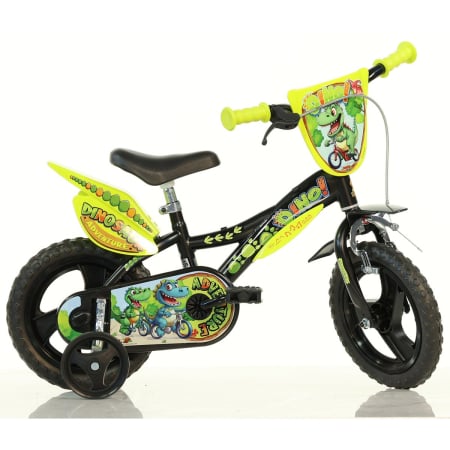 Biciclete - Bicicleta pentru copii Dinosaur Adventure DB-612L-DSA Dino Bikes, 12 inch