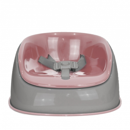 Scaun masa copii - Booster Lite Coral Baza Gri 12 Luni+