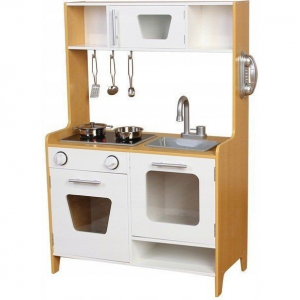 Bucatarii copii - Bucatarie de lemn Ecotoys PLK534