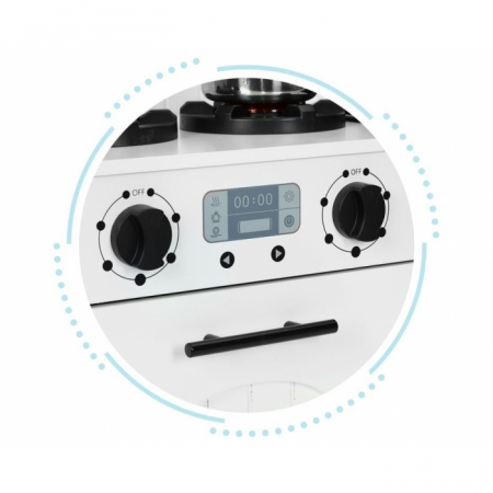 Bucatarie din lemn cu accesorii Ecotoys PLK563 - Alb [6]