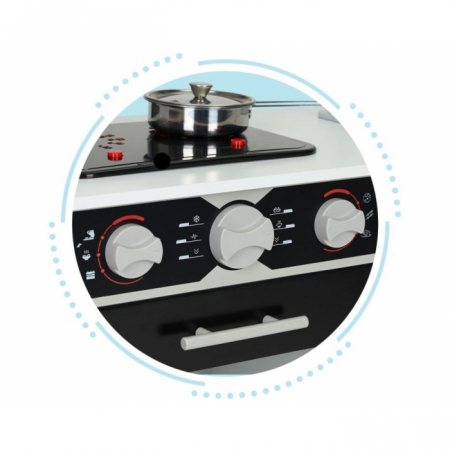 Bucatarie din lemn cu accesorii si LED-uri Ecotoys PLK560 [6]