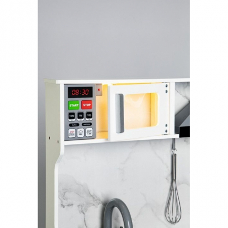 Bucatarie din lemn cu sunete, lumini si accesorii, Ecotoys TL10181 [5]