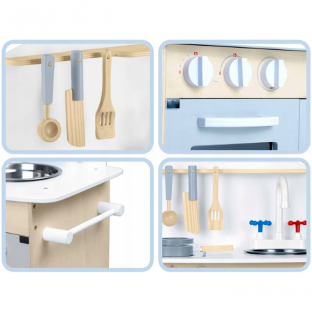 Bucatarie interctiva din lemn cu accesorii Ricokids 785200 [4]