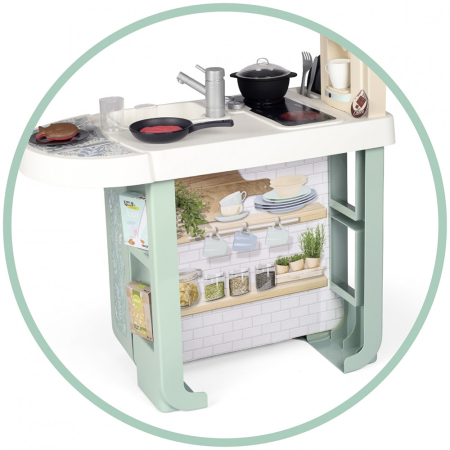 Bucatarie Smoby Cherry Kitchen cu 25 accesorii [7]