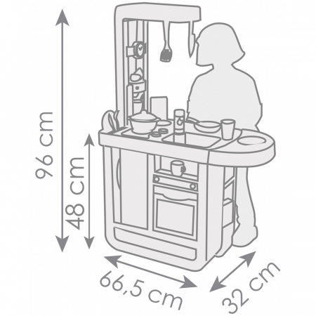 Bucatarie Smoby Cherry Kitchen cu 25 accesorii [1]
