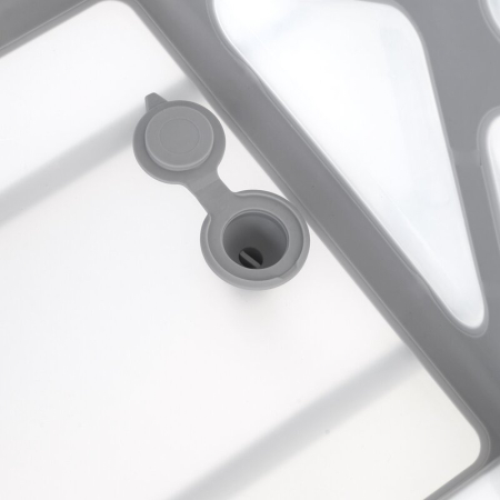 Cadita de baie cu pliere ultra-compacta, Jane, Oasis, cu doua manere, 68 x 42 x 26 cm, Tropical [11]