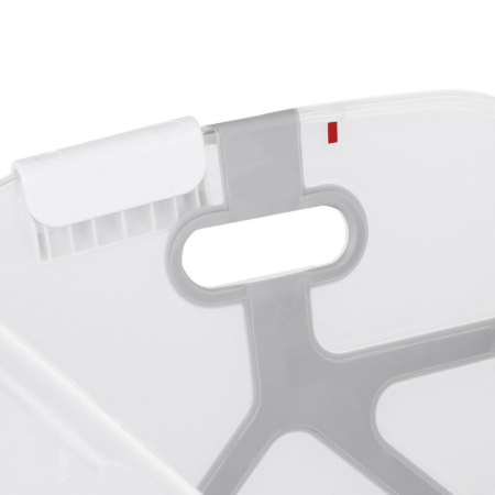 Cadita de baie cu pliere ultra-compacta, Jane, Oasis, cu doua manere, 68 x 42 x 26 cm, White [13]