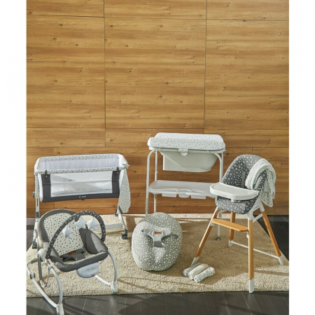 Cadita de baie cu suport Jane Flip Cu 2 pozitii anatomice cu masuta de infasat cu tavita Star [5]