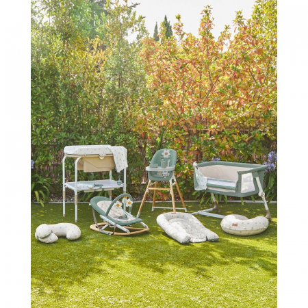 Cadita de baie cu suport Jane Flip Cu 2 pozitii anatomice cu masuta de infasat Iris [6]